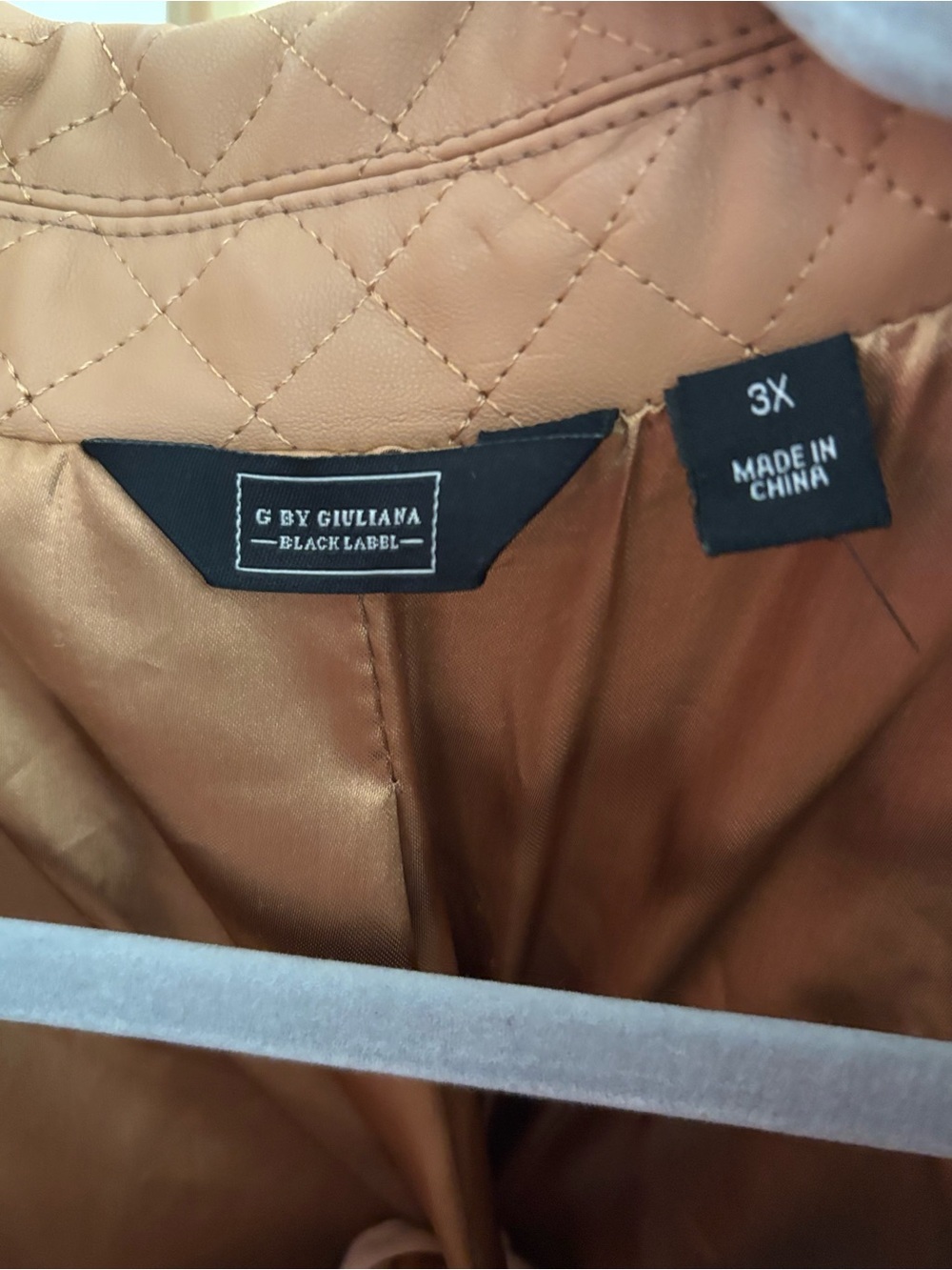 G by Giuliana Quilted Utility Jacket in Tan - Picture 4 of 5